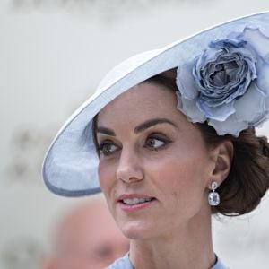 Catherine (Kate) Middleton, duchesse de Cambridge - La famille royale britannique et les souverains néerlandais lors de la première journée des courses d'Ascot 2019, à Ascot, Royaume Uni, le 18 juin 2019.