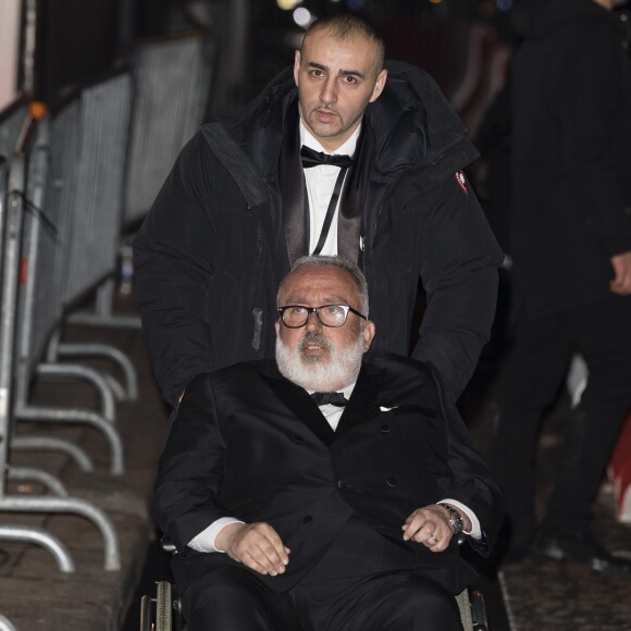 Dominique Farrugia arrive au dîner de la 43ème cérémonie des César au Fouquet's à Paris, le 1er mars 2018. © Pierre Perusseau/Bestimage