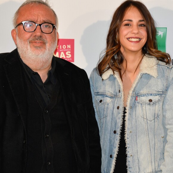 Dominique Farrugia et Alice Belaïdi lors du lancement du 18ème Printemps du Cinéma au studio Harcourt à Paris, France, le 7 mars 2017. © Coadic Guirec/Bestimage