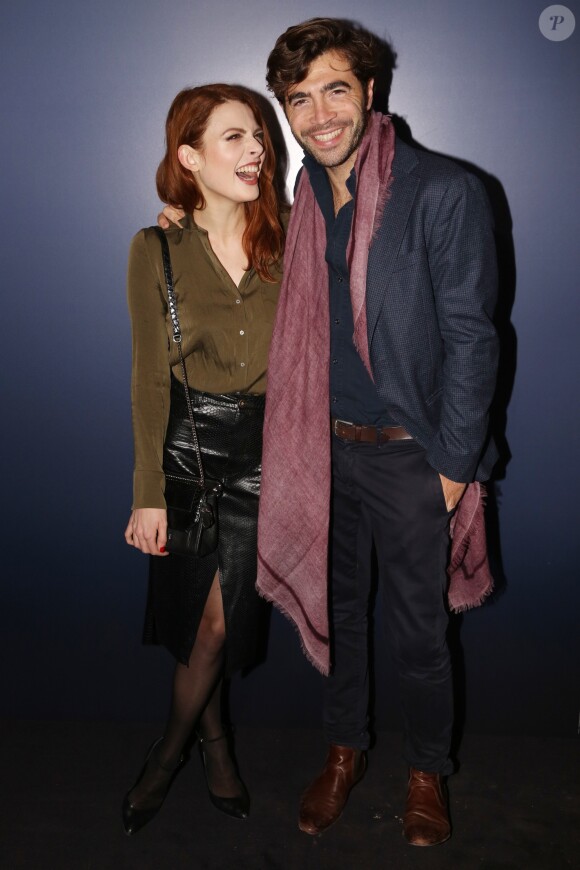 Elodie Frégé et son compagnon Gian Marco Tavani - Soirée de lancement de la marque Trilobe Watches au musée des Arts et Métiers à Paris, France, le 17 décembre 2018.