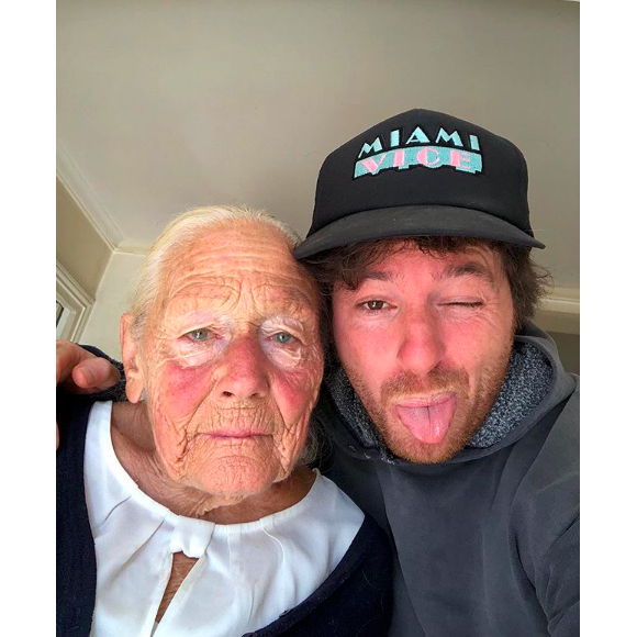 Jean Imbert et sa mamie de 92 ans, février 2019.