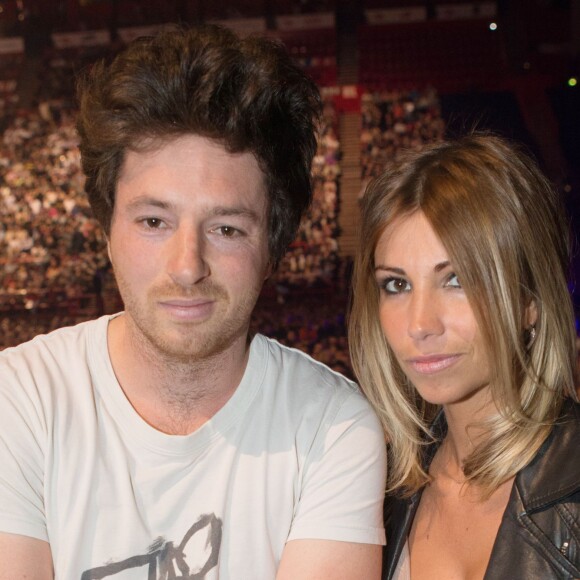 Jean Imbert et Alexandra Rosenfeld au concert de Johnny Hallyday au POPB de Bercy à Paris. Le 15 juin 2013