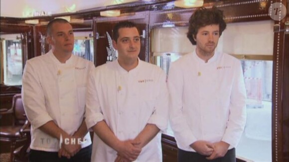 Les trois finalistes de Top Chef saison 3 en 2012.