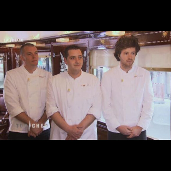 Les trois finalistes de Top Chef saison 3 en 2012.
