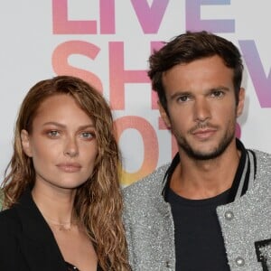 Caroline Receveur et son compagnon Hugo Philip - Photocall du "Etam Live Show 2018" aux Beaux-Arts à Paris, le 25 septembre 2018. © Rachid Bellak/Bestimage