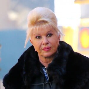 Exclusif - Ivana Trump (ex femme du président Donald Trump) sur Madison Avenue à New York, le 10 avril 2019.