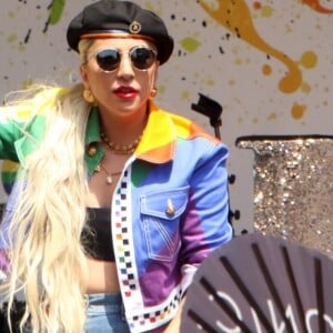 Lady Gaga - Personnalités lors de la Pride à New York, le 28 Juin 2019.