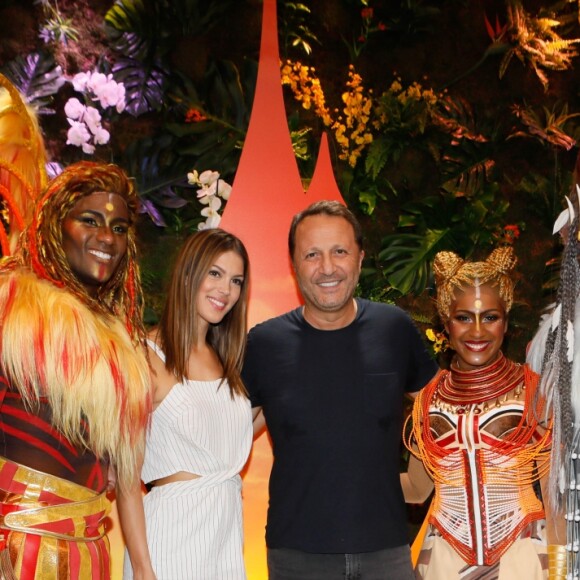 Iris Mittenaere (Miss France et Univers 2016), Arthur (Jacques Essebag) au green carpet du Festival du Roi Lion et de la Jungle à Disneyland Paris. Marne-la-Vallée, le 29 juin 2019. © Christophe Clovis