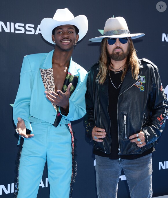 Lil Nas X, Billy Ray Cyrus au photocall de la 7ème cérémonie des "BET Awards" au Staples Center à Los Angeles, le 23 juin 2019.