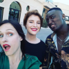 Lara Menini avec Enola Righi et Alexis Baginama aux 15 ans de "Plus belle la vie", le 29 juin 2019, au Fort Ganteaume, à Marseille - Instagram