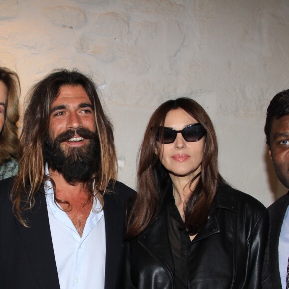 Rose de Ganay, Monica Bellucci et son compagnon Nicolas Lefebvre, Jean Barthelemy Bokassa - After-party de l'exposition "Curiosités" de Rose de Ganay à Paris le 6 juin 2019. © Philippe Baldini/Bestimage