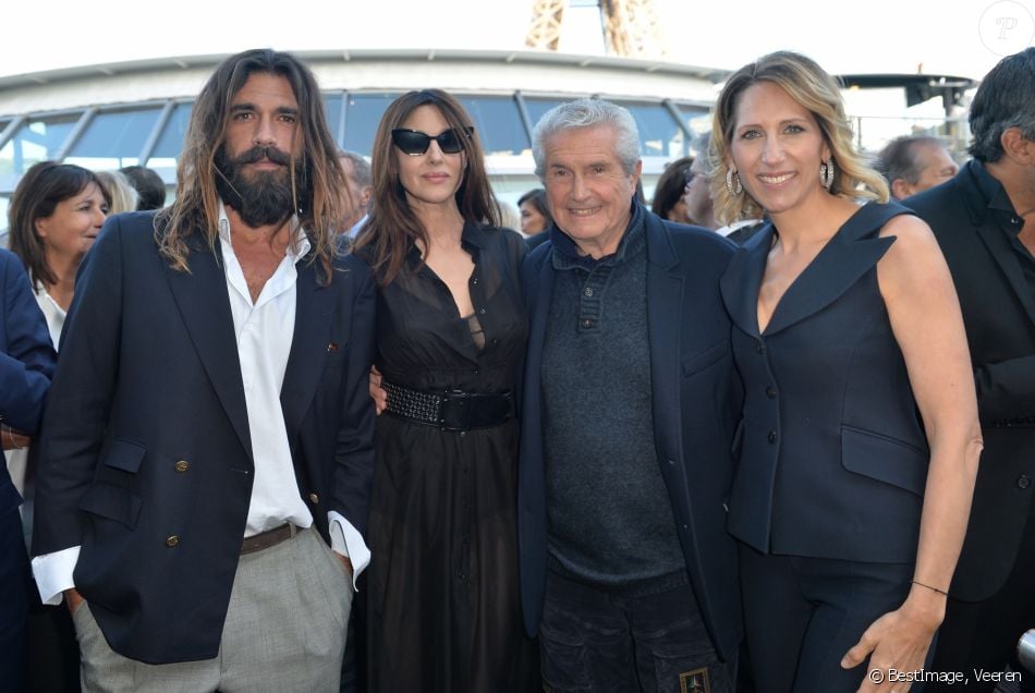 Nicolas Lefebvre et sa compagne Monica Bellucci, Claude Lelouch et Maud