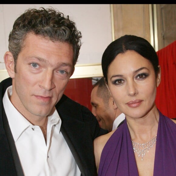 Vincent Cassel et Monica Bellucci à la cérémonie des Cesar 2009 à Paris le 27 février 2009