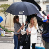 Aurore Delplace dans les coulisses du tournage de "Un si grand soleil" sur France 2, printemps 2019.