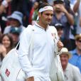  Roger Federer lors de son match contre Lloyd Harris à Wimbledon le 2 juillet 2019. 