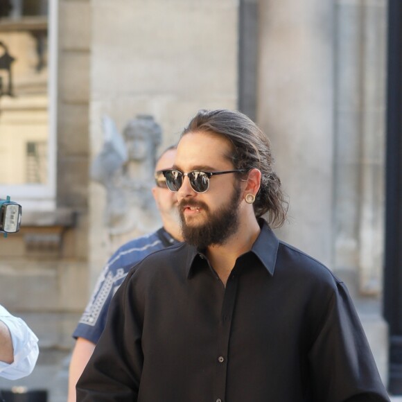 Heidi Klum et son fiancé Tom Kaulitz au défilé Haute Couture Valentino collection Automne-Hiver 2019/20 à l'hôtel Salomon de Rothschild à Paris, France, le 3 juillet 2019. © Veeren-Clovis/Bestimage