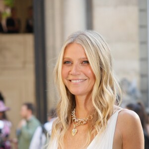 Gwyneth Paltrow arrive au défilé Haute Couture Valentino collection Automne-Hiver 2019/20 à l'hôtel Salomon de Rothschild à Paris, France, le 3 juillet 2019. © Veeren-Clovis/Bestimage