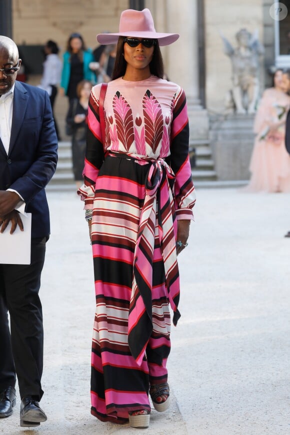 Naomi Campbell au défilé Haute Couture Valentino collection Automne-Hiver 2019/20 à l'hôtel Salomon de Rothschild à Paris, France, le 3 juillet 2019. © Veeren-Clovis/Bestimage