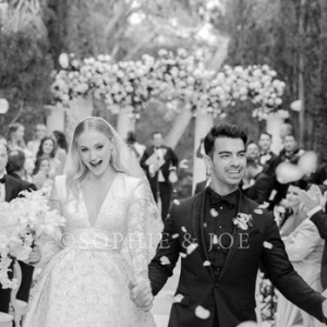 Sophie Tuner et Joe Jonas lors de leur mariage en France, le 29 juin 2019