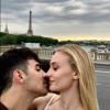 Sophie Tuner et Joe Jonas sur Instagram, à Paris.