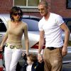 David et Victoria Beckham avec leurs fils aîné Brooklyn, le 5 mars 2001.