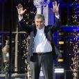 Eddy Merckx, le plus grand champion de l'histoire du cyclisme, honoré sur la Grand Place de Bruxelles, lors de la présentation des équipes lors pour la 106ème édition du Tour de France le 4 juillet 2019.
