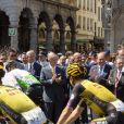 Eddy Merckx, le roi Philippe de Belgique, le Prince Albert de Monaco et le Premier ministre belge Charles Michel étaient réunis le 6 juillet 2019 à Bruxelles pour le départ du 106e Tour de France.