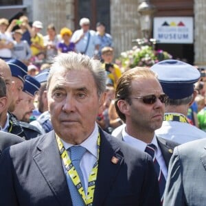 Eddy Merckx, le roi Philippe de Belgique, le Prince Albert de Monaco et le Premier ministre belge Charles Michel étaient réunis le 6 juillet 2019 à Bruxelles pour le départ du 106e Tour de France.