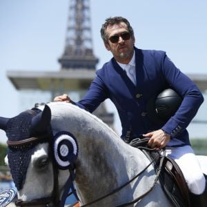 Prix Renault Imagine Margo - Guillaume Canet (FRA) 3eme sur Wouest de Cantraie Z lors du Longines Paris Eiffel Jumping au Champ de Mars à Paris, France, le 6 juillet 2019. © Gwendoline Le Goff/Panoramic/Bestimage