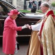  Elizabeth II et son mari le prince Philip - Mariage de Lady Gabriella Windsor avec Thomas Kingston dans la chapelle Saint-Georges du château de Windsor le 18 mai 2019.  