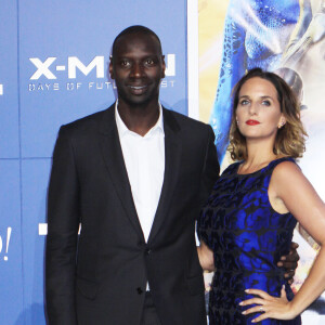 Omar Sy et sa femme Hélène à la première du film "X-Men: Days of Future Past" au centre Jacob Javits à New York. Le 10 mai 2014