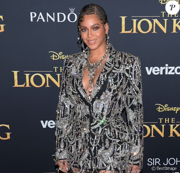 Beyoncé Knowles à la première de The Lion King au théâtre Dolby dans le quartier de Hollywood à Los Angeles, le 9 juillet 2019