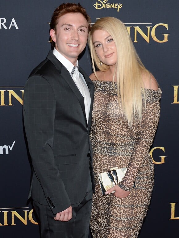 Meghan Trainor et son mari Daryl Sabara à la première de The Lion King au théâtre Dolby dans le quartier de Hollywood à Los Angeles, le 9 juillet 2019