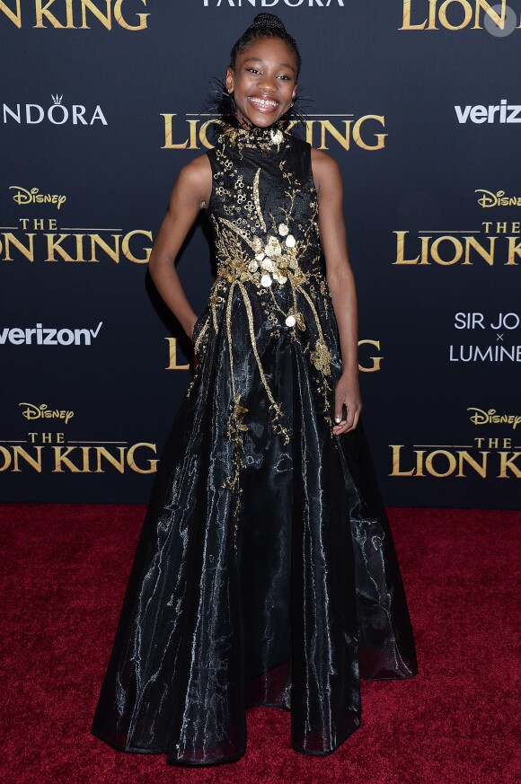 Demi Singleton à la première de The Lion King au théâtre Dolby dans le quartier de Hollywood à Los Angeles, le 9 juillet 2019