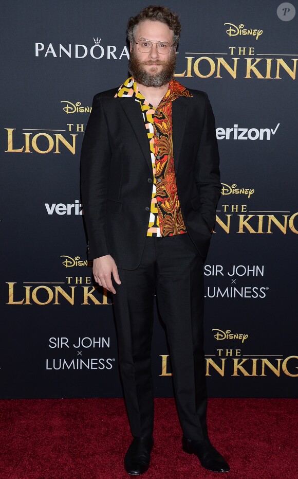 Seth Rogen à la première de The Lion King au théâtre Dolby dans le quartier de Hollywood à Los Angeles, le 9 juillet 2019