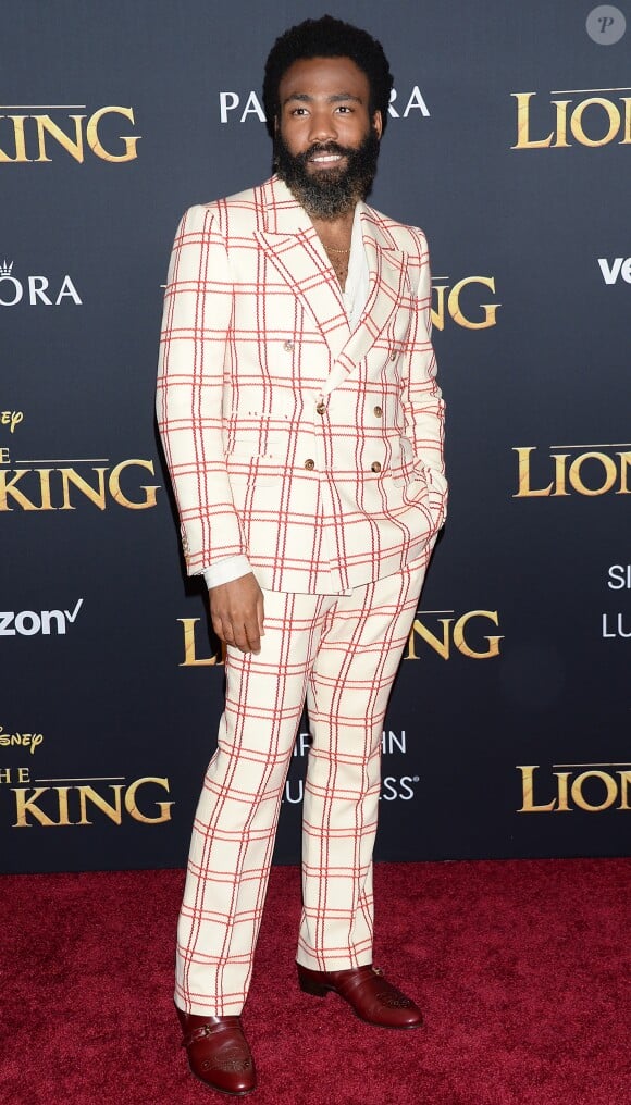 Donald Glover à la première de The Lion King au théâtre Dolby dans le quartier de Hollywood à Los Angeles, le 9 juillet 2019