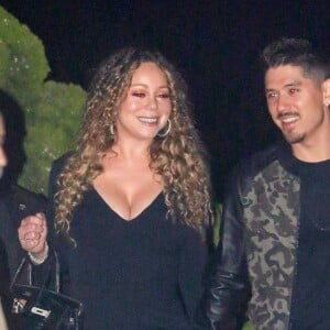 Exclusif - Mariah Carey et son compagnon Bryan Tanaka sont allés dîner au restaurant 'Nobu' à Malibu. Le 21 juin 2019.