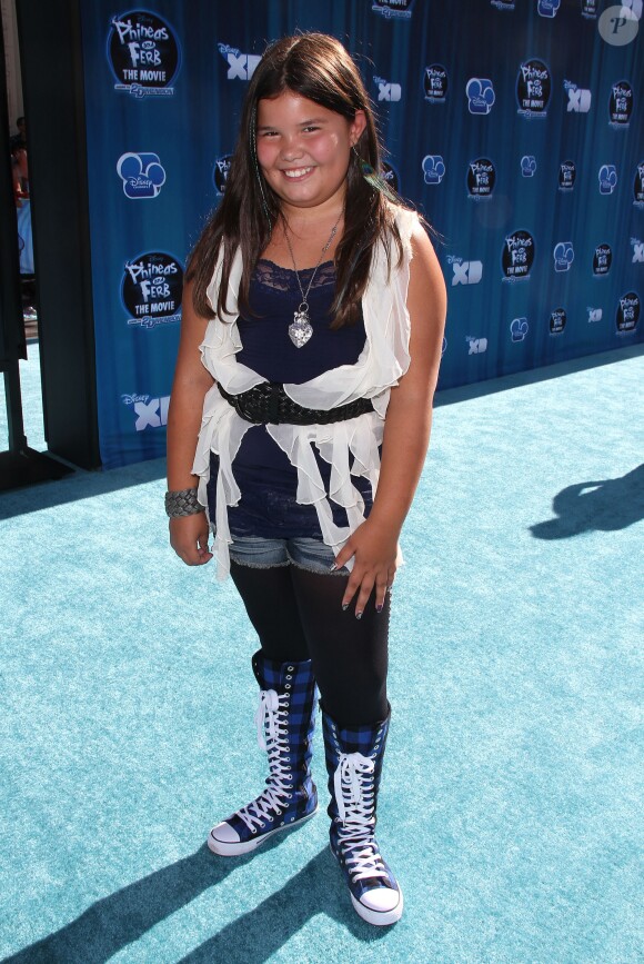 Madison De La Garza à la première de Phineas & Ferb, à Los Angeles le 3 août 2011