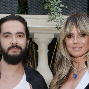 Heidi Klum et son fiancé Tom Kaulitz arrivent à la soirée de lancement du parfum "7 lovers" de C.Roitfeld à l'hôtel Peninsula de Paris, France, le 1er juillet 2019. © Veeren-Clovis/Bestimage