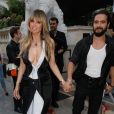 Heidi Klum et son fiancé Tom Kaulitz arrivent à la soirée de lancement du parfum "7 lovers" de C.Roitfeld à l'hôtel Peninsula de Paris, France, le 1er juillet 2019. © Veeren-Clovis/Bestimage