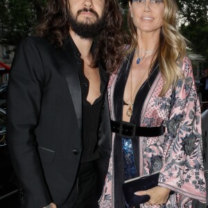 Heidi Klum et son fiancé Tom Kaulitz - Arrivée des people à la soirée amfAr à l'hôtel Peninsula à Paris, le 30 juin 2019. © Veeren Ramsamy-Christophe Clovis/Bestimage