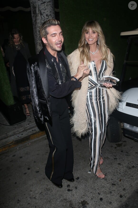 Heidi Klum, son beau frère Bill Kaulitz - Les people sont allés à l'anniversaire de D. Ross (75 ans) au club Warwick à Hollywood, Los Angeles, le 26 mars 2019.