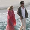 Exclusif - Meryl Streep et Juan Pablo di Pace sur le tournage de Mamma Mia ! en Grèce, le 14 septembre 2012