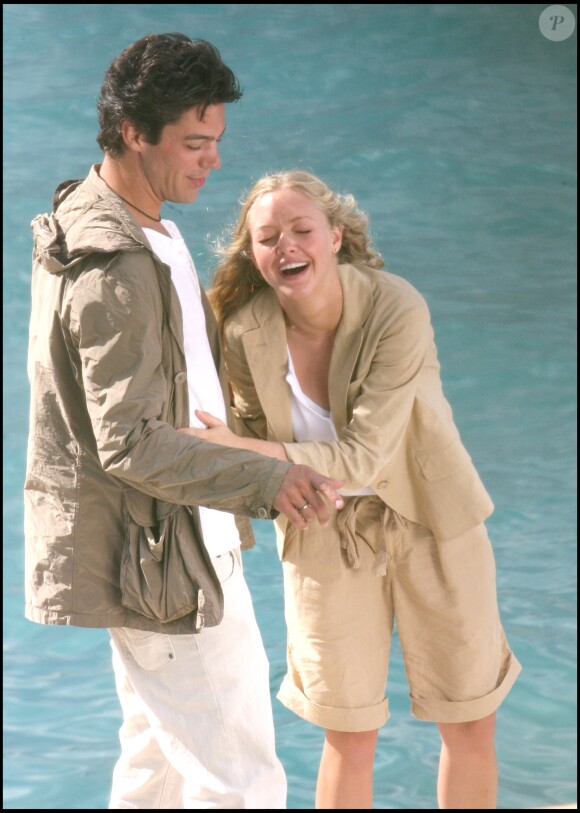 Exclusif - Meryl Streep et Juan Pablo di Pace sur le tournage de Mamma Mia ! en Grèce, le 14 septembre 2012