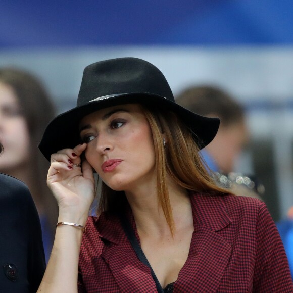 Rachel Legrain-Trapani (compagne de B.Pavard) dans les tribunes lors de la Ligue des nations opposant la France aux Pays-Bas, au Stade de France, à Saint-Denis, Seine Saint-Denis, France, le 9 septembre 2018. La France a gagné 2-1. © Cyril Moreau/Bestimage