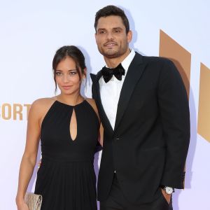 Exclusif - Florent Manaudou et sa compagne Alizé Lim - Gala de charité de l'académie de tennis Mouratoglou afin de récolter des fonds pour sa fondation "Champ'Seed" à Biot le 23 juin 2019.  © Philippe Brylak /Bestimage