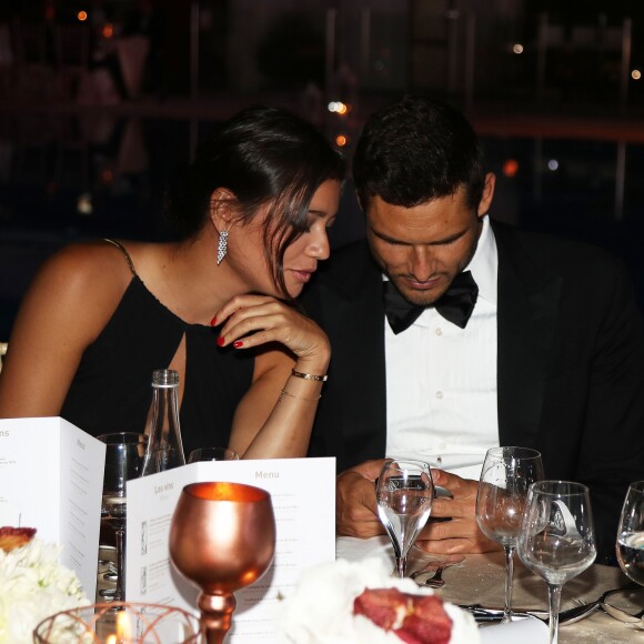 Exclusif - Florent Manaudou et sa compagne Alizé Lim - Gala de charité de l'académie de tennis Mouratoglou afin de récolter des fonds pour sa fondation "Champ'Seed" à Biot le 23 juin 2019. "© Philippe Brylak /Bestimage