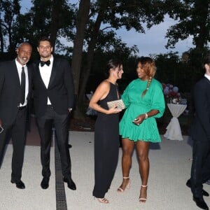 Exclusif - Jackson Richardson, Florent Manaudou et sa compagne Alizé Lim, Serena Williams et son mari Alexis Ohanian - Gala de charité de l'académie de tennis Mouratoglou afin de récolter des fonds pour sa fondation "Champ'Seed" à Biot le 23 juin 2019. © Philippe Brylak /Bestimage 