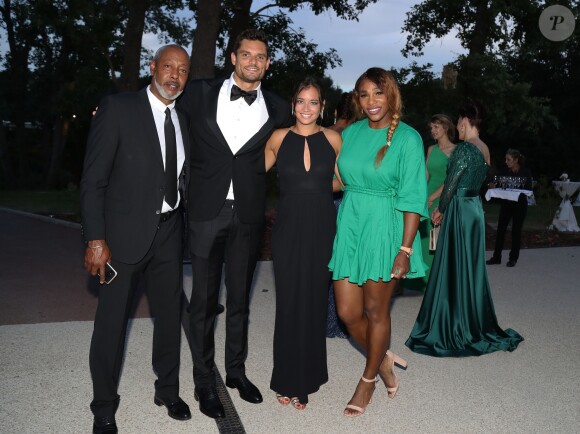 Exclusif - Jackson Richardson, Florent Manaudou et sa compagne Alizé Lim, Serena Williams - Gala de charité de l'académie de tennis Mouratoglou afin de récolter des fonds pour sa fondation "Champ'Seed" à Biot le 23 juin 2019. © Philippe Brylak /Bestimage