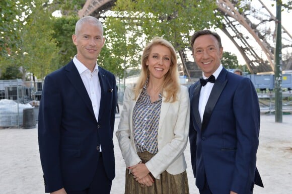 Exclusif - Franck Riester, Sibyle Veil et Stéphane Bern - Concert de Paris sur le Champ de Mars à l'occasion de la Fête Nationale à Paris le 14 juillet 2019. © Gorassini-Perusseau-Ramsamy/Bestimage